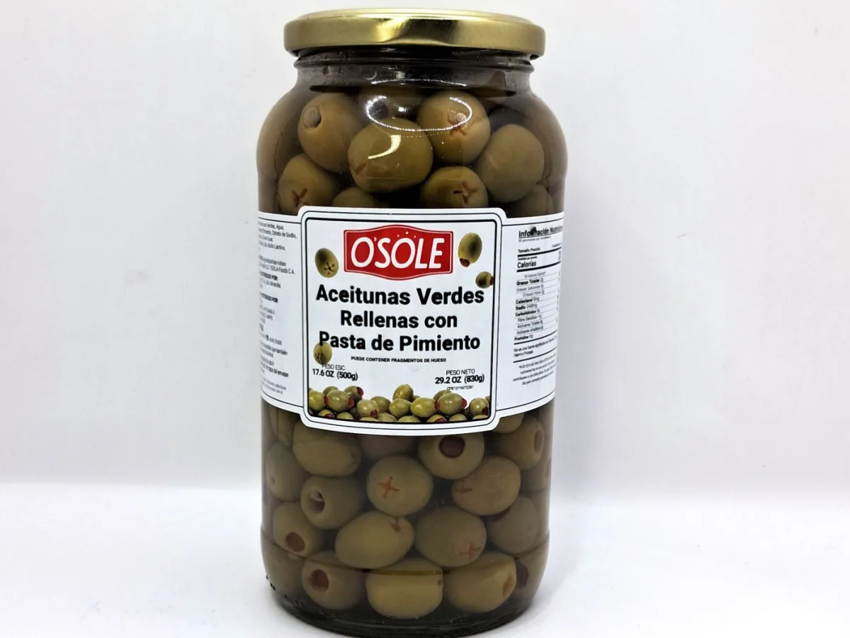 Aceitunas Verdes Deshuesadas 830gr Osole
