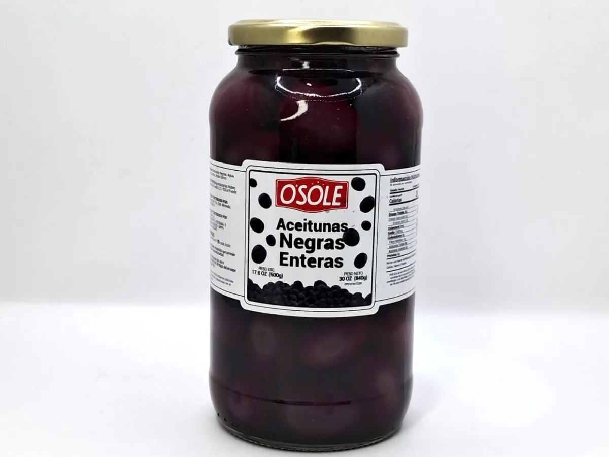 Aceitunas Negras Enteras Osole 840gr