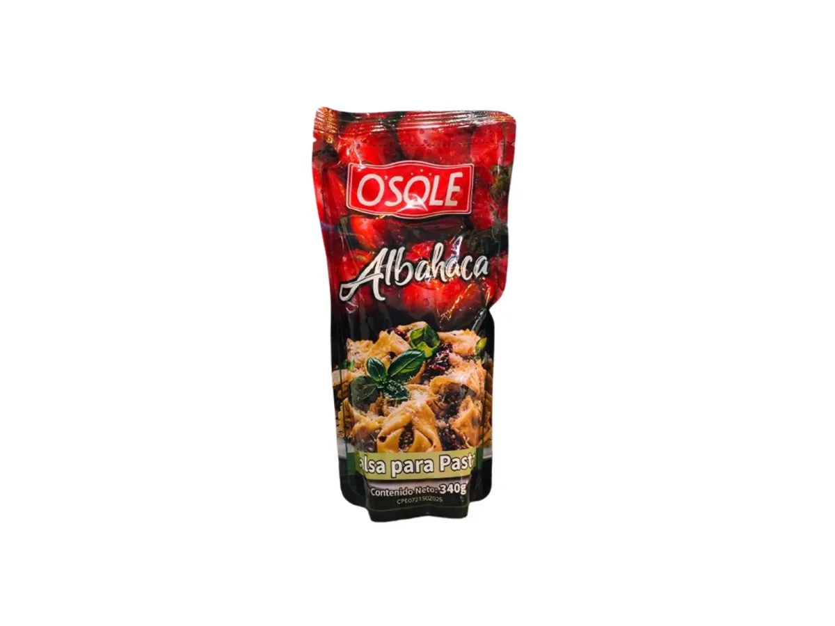 Salsa para Pasta Albahaca Osole 340gr Xund