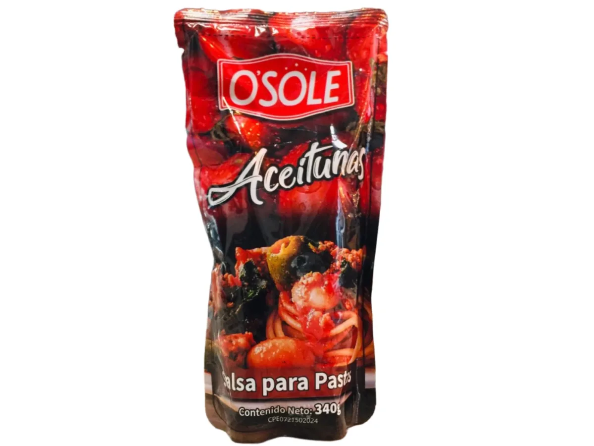 Salsa para Pastas Aceitunas Osole 200gr X Und