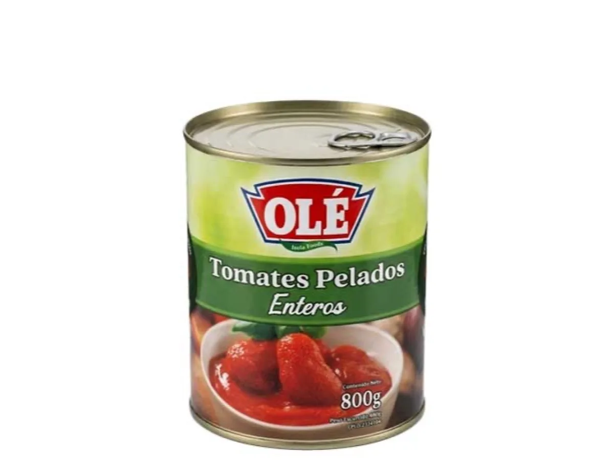 Tomate Pelado Entero Enlatado 800gr Ole