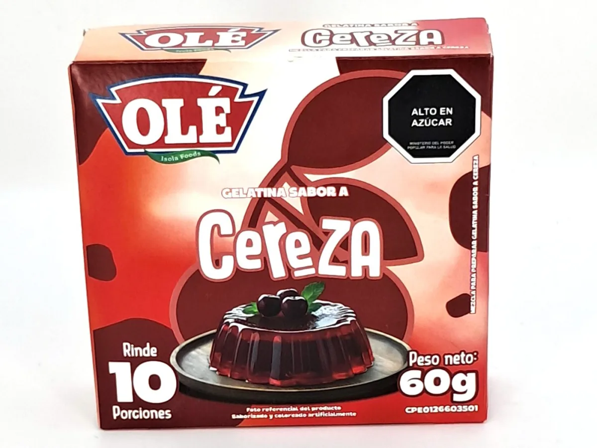 Gelatina Ole Polvo Cereza 60gr