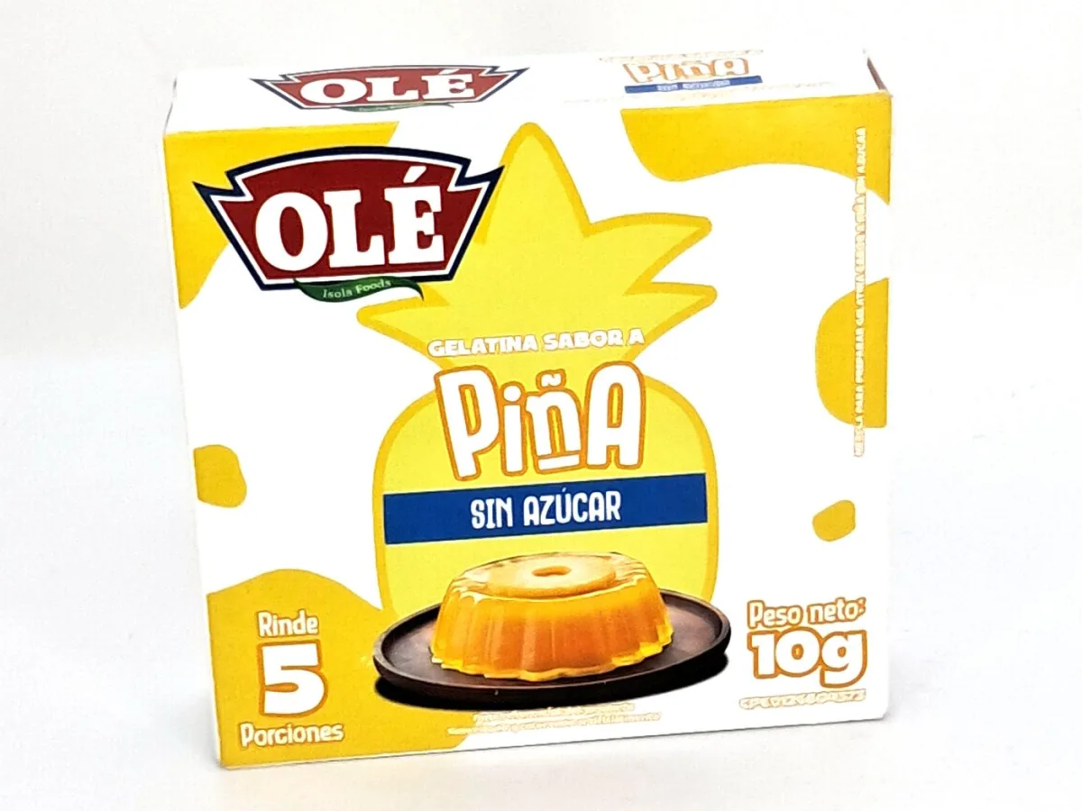 Gelatina en Polvo sin Azucar Piña 10gr