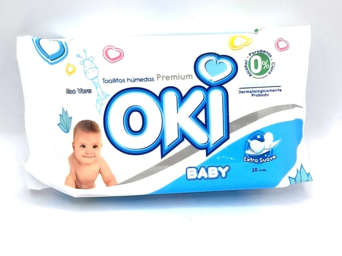 Toallitas Humedas Aloe Vera Oki 20und