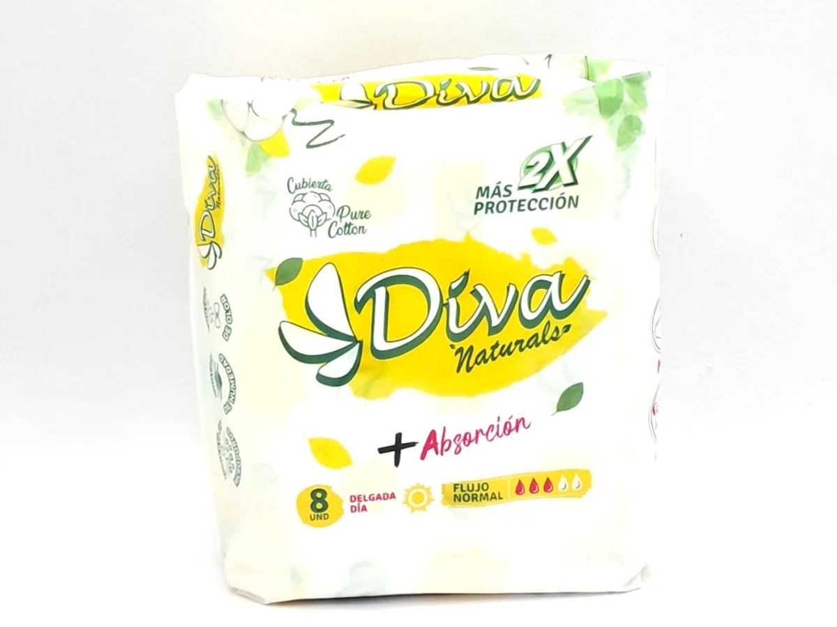 Toallas Diva Naturals Dia 8und