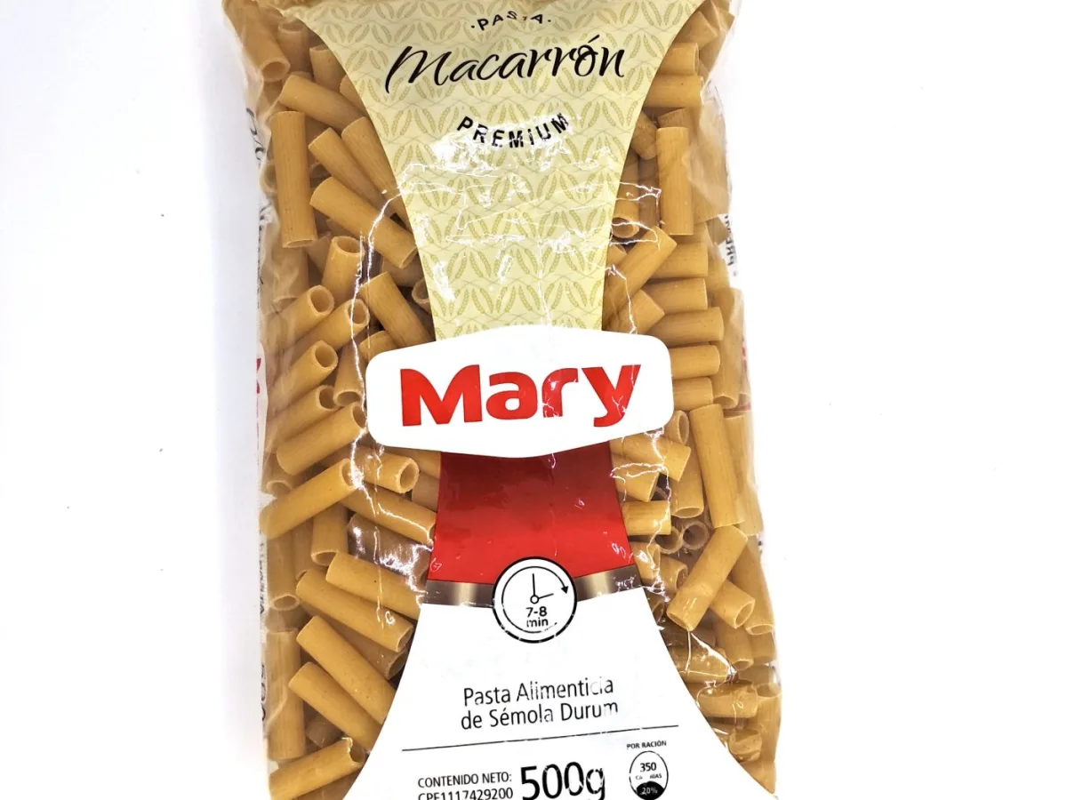 Pasta Corta Macarron Premium Mary 500 Gr