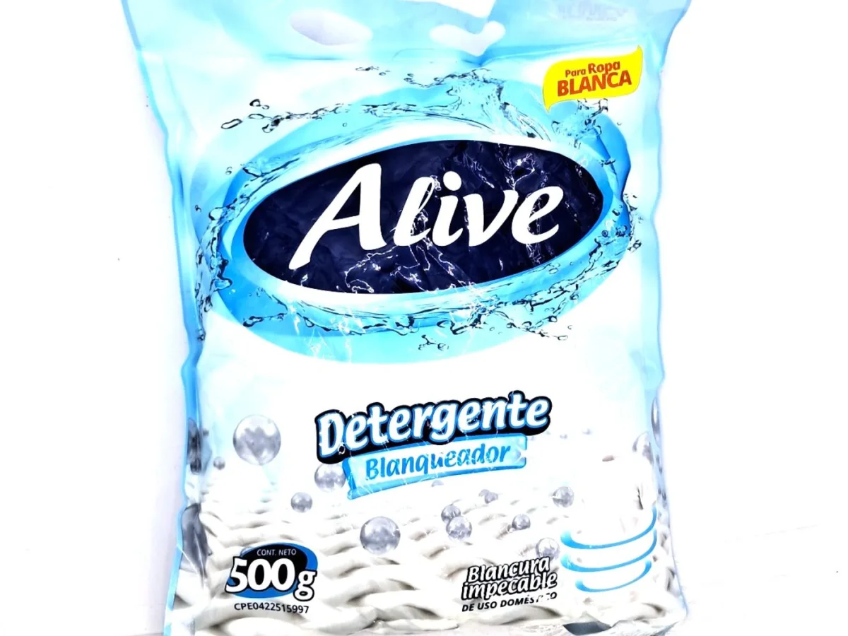 Detergente Alive Perla Blanca 500grs
