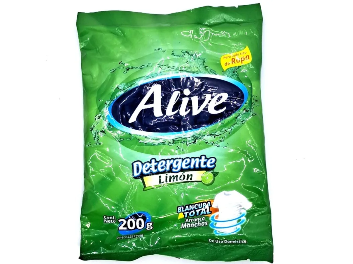 Detergente en Polvo Alive Limon 200g