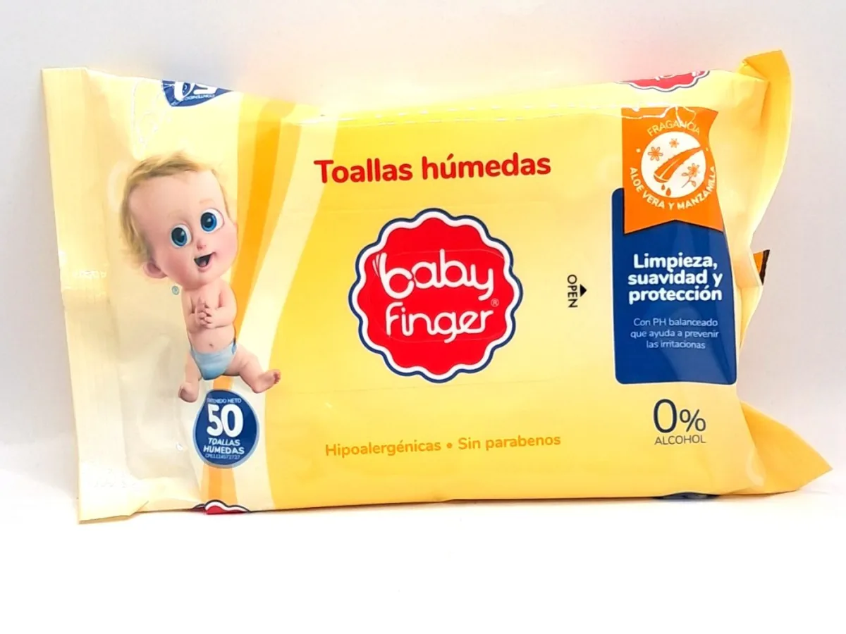 Baby Finger Toallas Humedas Aloe Vera