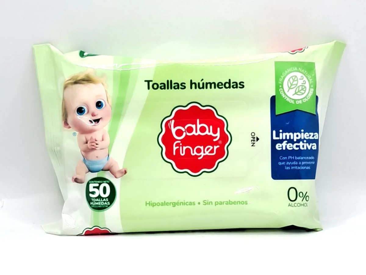 Toallas Humedas Baby Finger Limpieza Efectiva