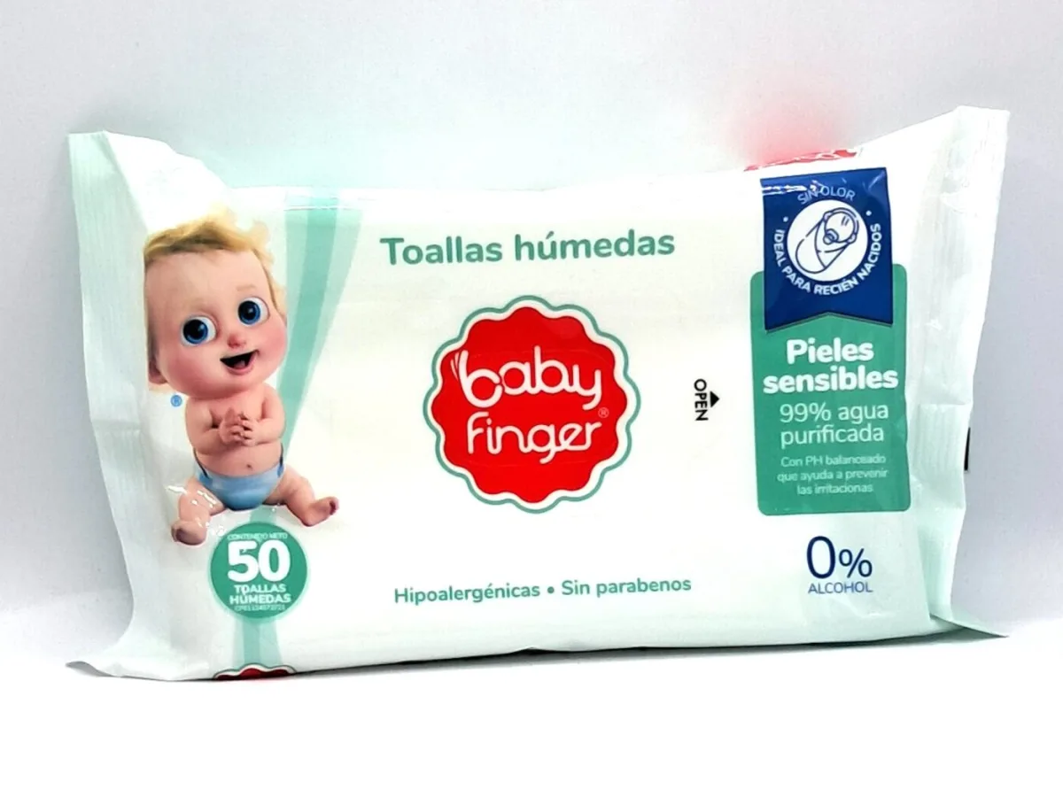 Toallitas Humedas Baby Finger Piel Sensible