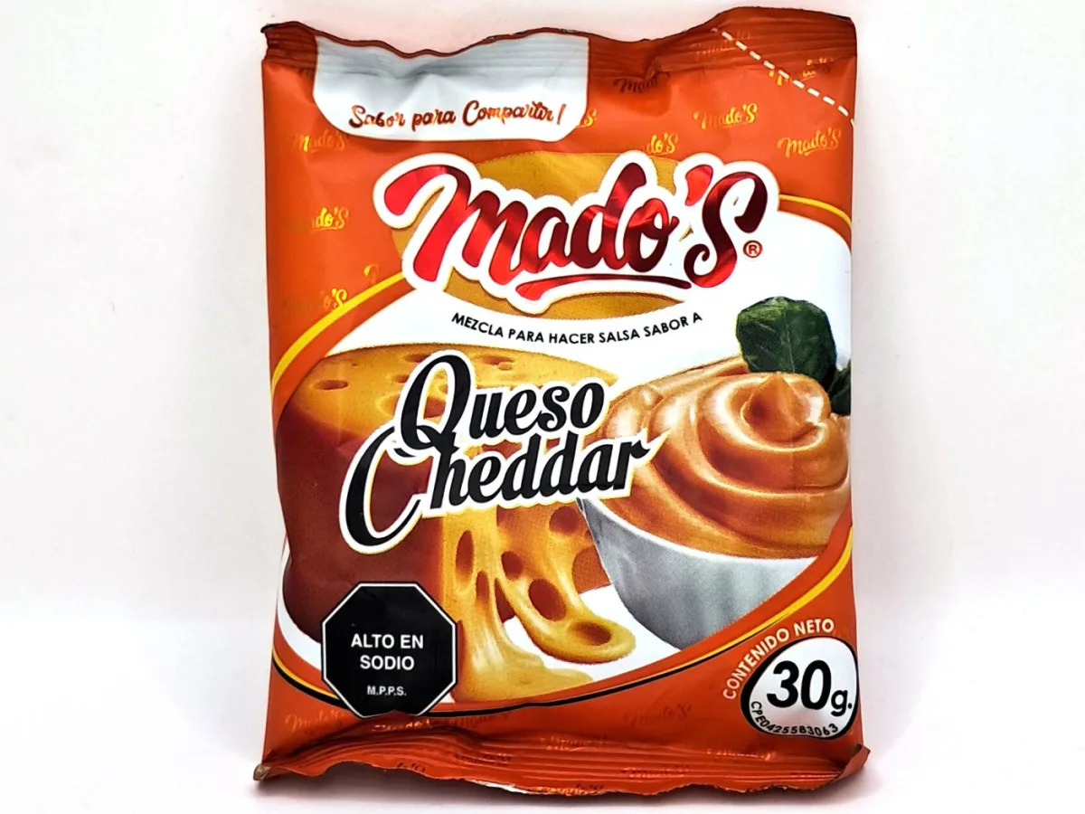 Base para Salsa Mados Queso Cheddar 30gr X Und