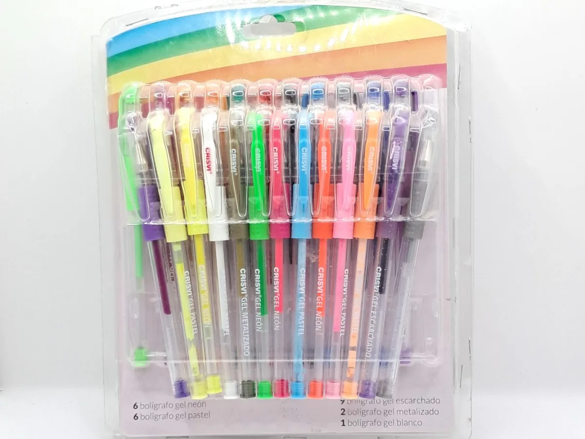 Boligrafo de Gel (24und) Colores Surtidos Crisvi