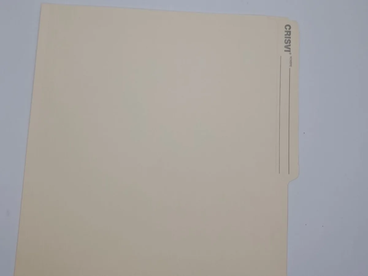 Carpeta Manilla Carta Crisvi X Und