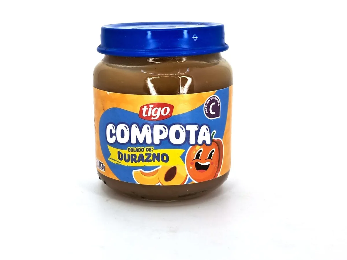 Compota Colado de Durazno Tigo 113g