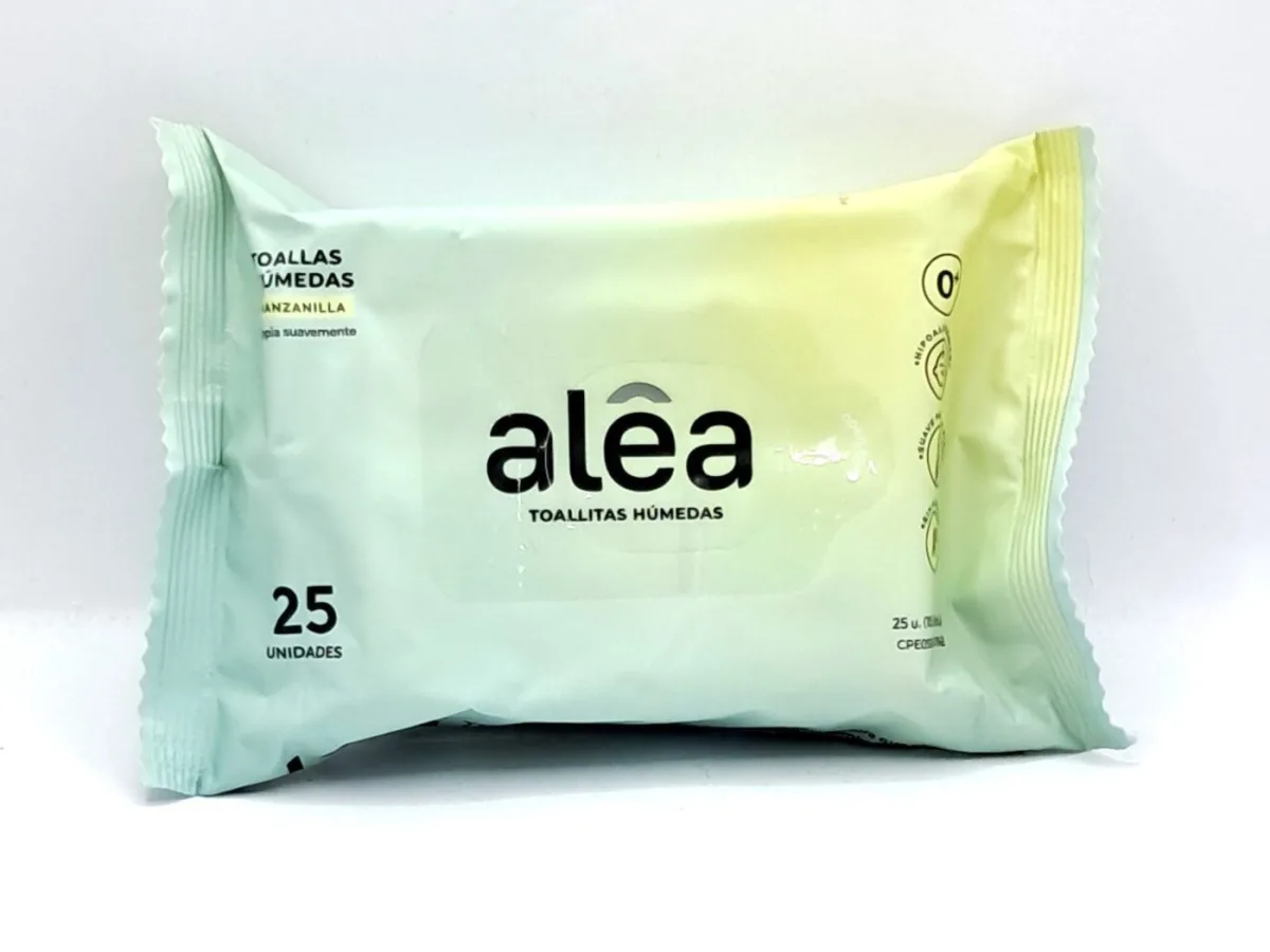 Toallitas Humedas Alea Manzanilla 25und X Und