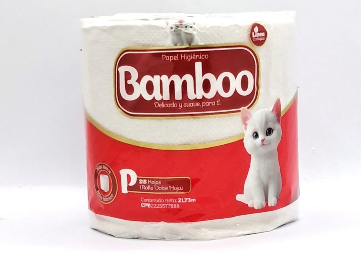 Papel Higienico Bamboo 215 Hojas