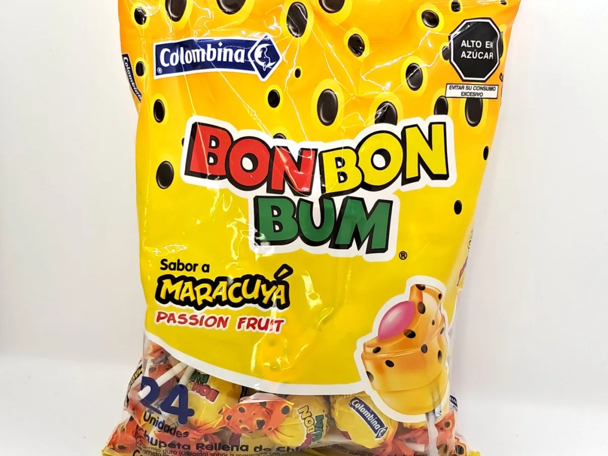 Chupeta Bon Bon Bum Maracuya X Paq