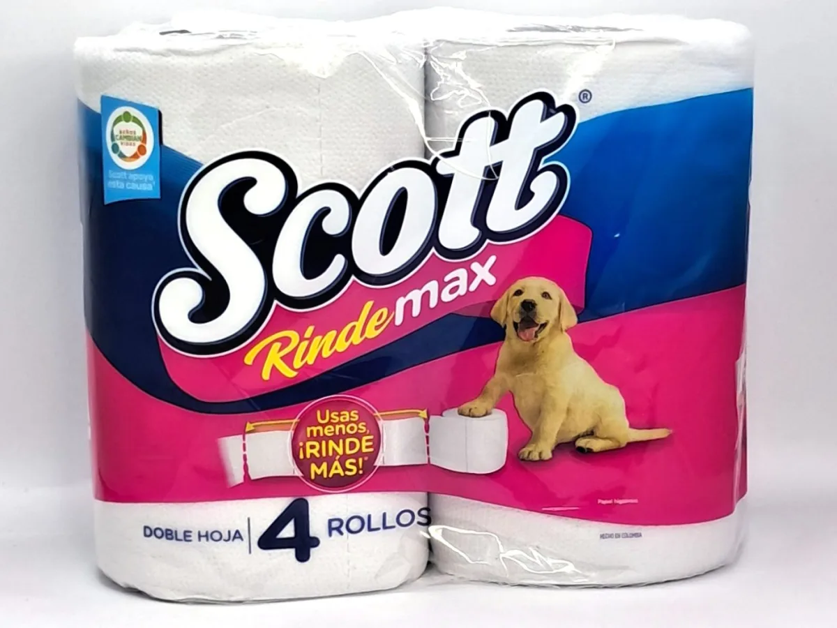 Papel Rinde Max Scott Doble Hoja 4 Rollos