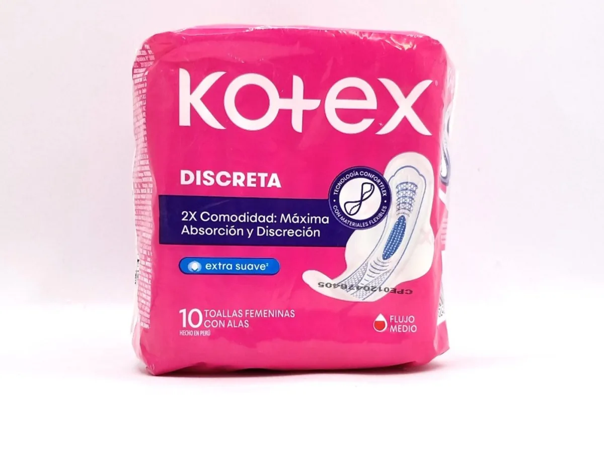 Toalla Sanitaria Kotex Discreta X 10unds