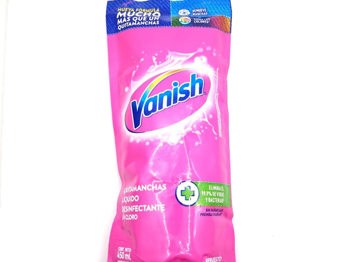 Vanish Quitamanchas Liquido Rosa 450 Ml