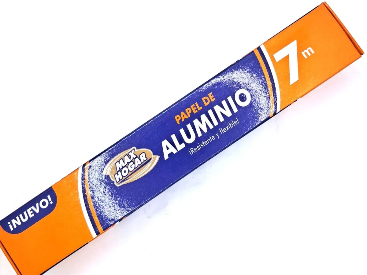 Papel Aluminio Max Hogar 7mts X Und