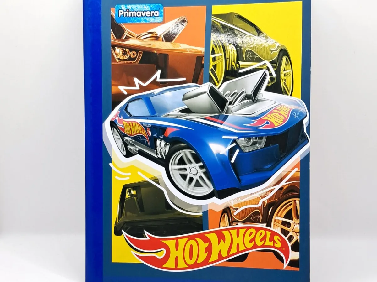 Cuaderno Hot Wheels Cuadriculado Cosido X Und