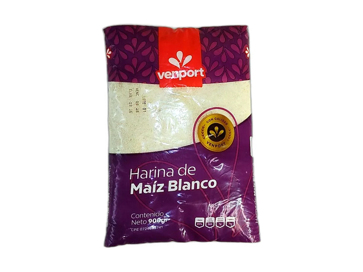 Harina de Maiz Blanco Venport 900gr
