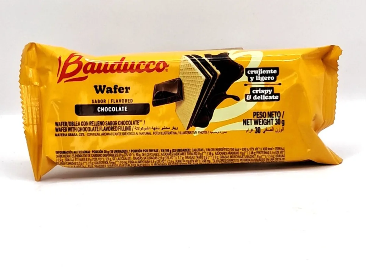 Bauducco Wafer con Relleno Sabor Chocolate 30gr