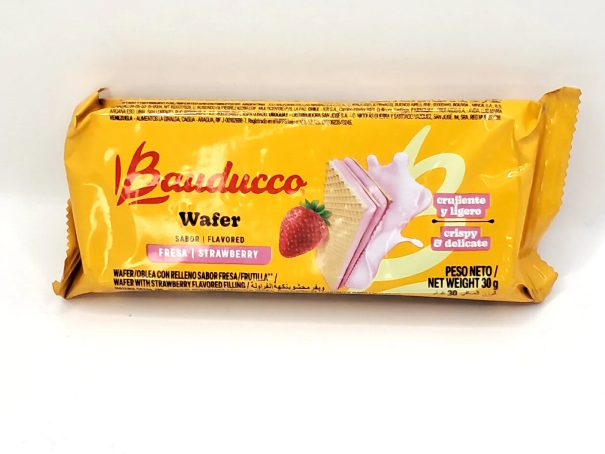 Bauducco Wafer con Relleno Sabor Fresa 30gr