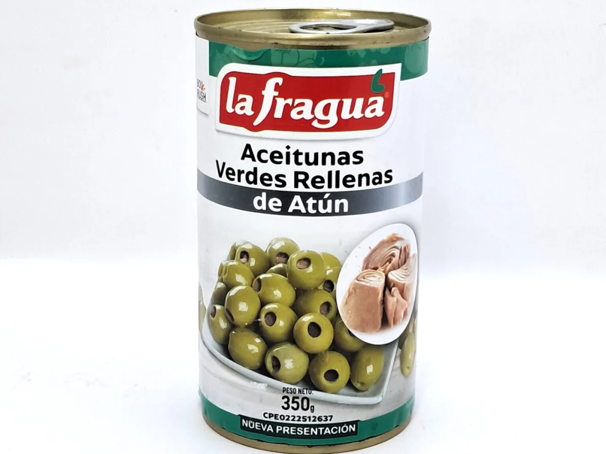 Aceitunas Verdes Rellenas de Atun 350gr X Und