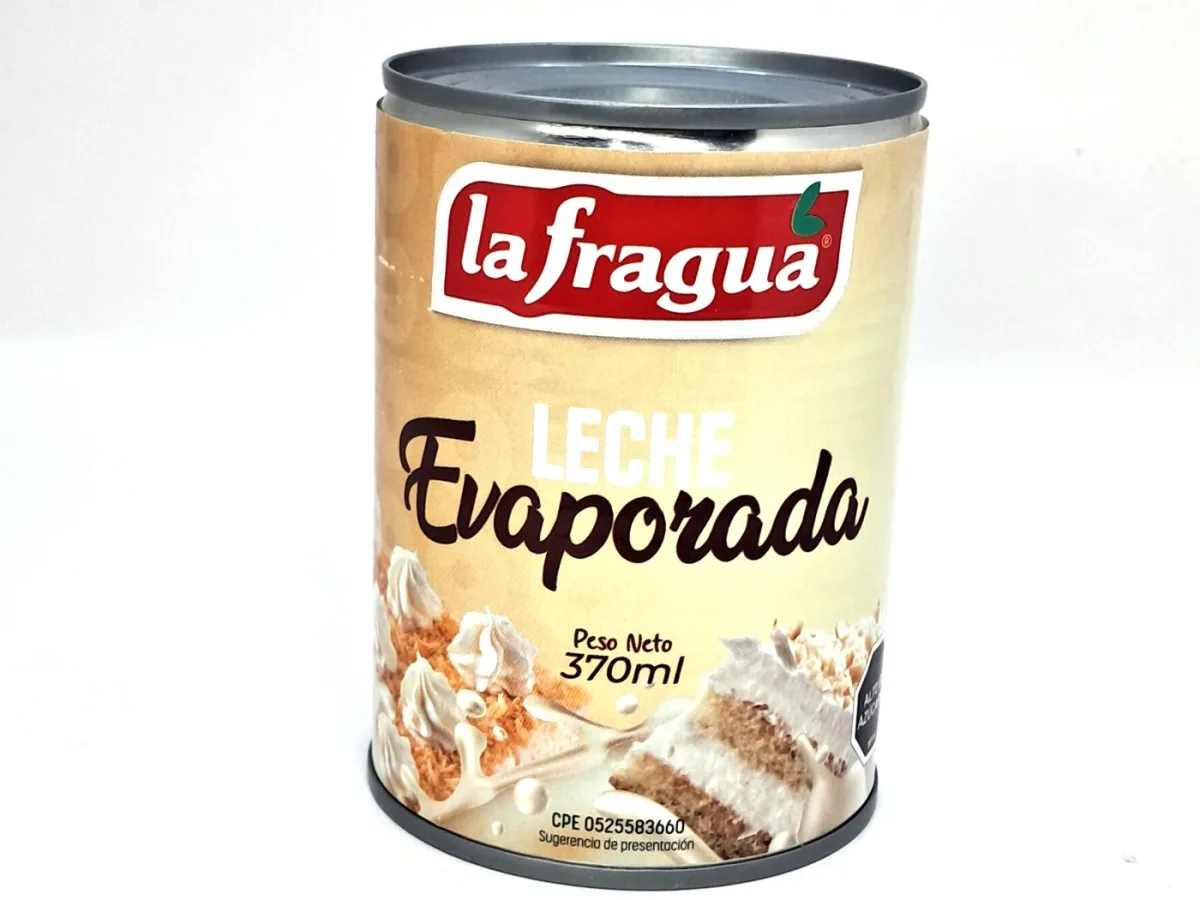 Leche Evaporada Lata 370 Ml la Fragua X Und