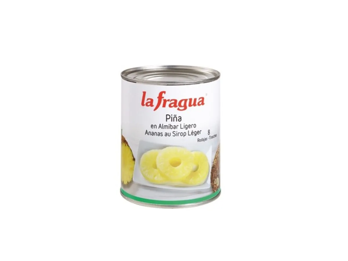 Piña Rodajas en Almibar Ligero la Fragua 3050gr