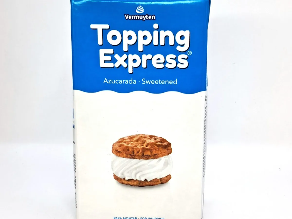 Crema Chantilly Azucarada Topping Express 1lt