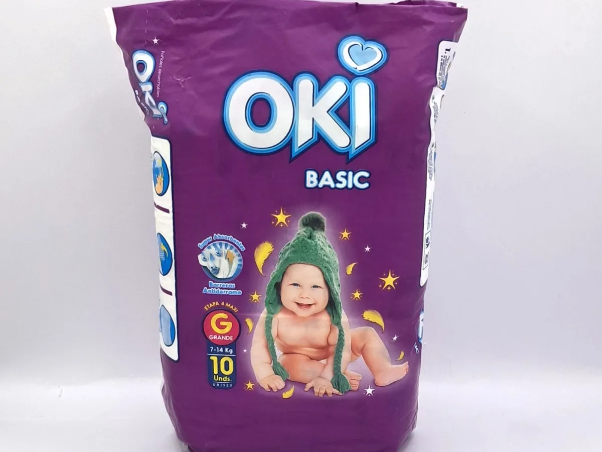 Pañales Oky Basic G 10und 1x20und