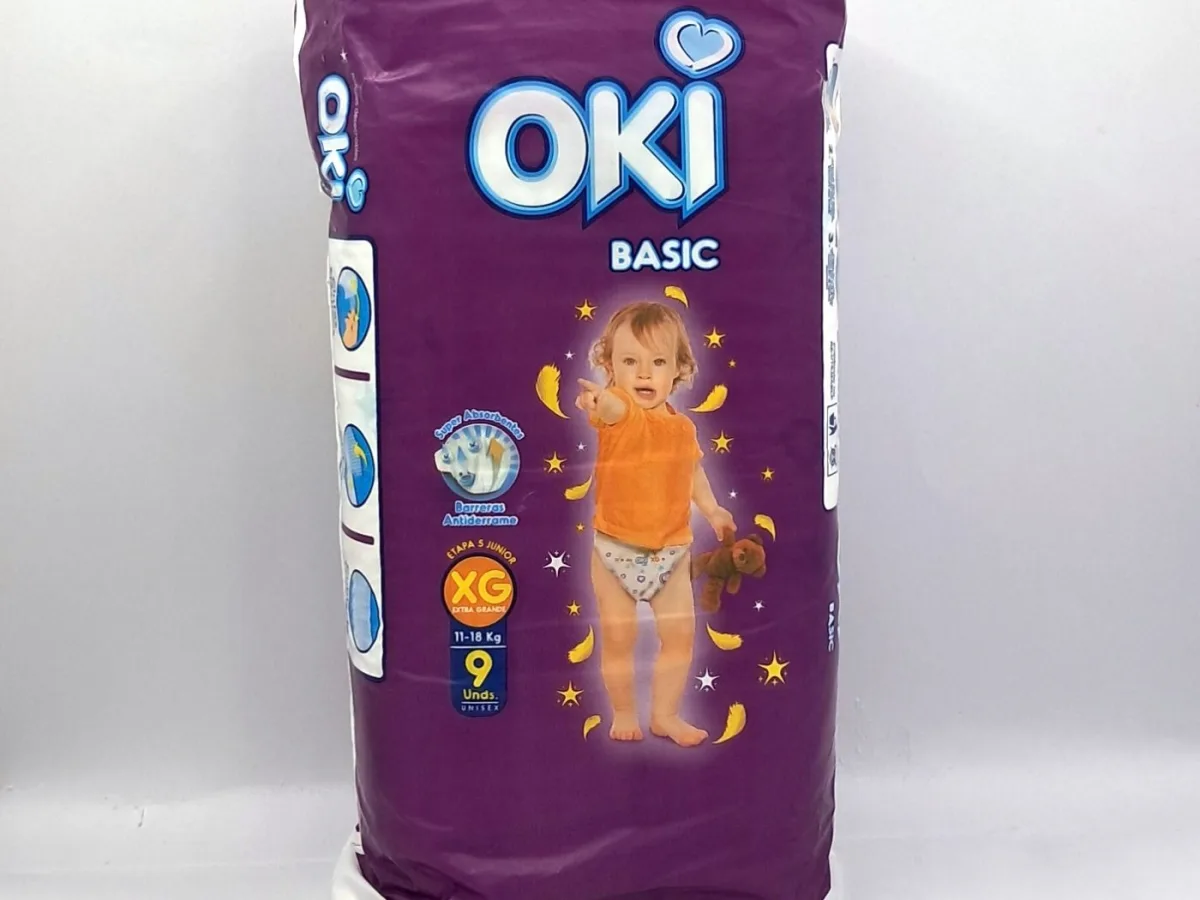 Pañales Oky Basic Xg 9und