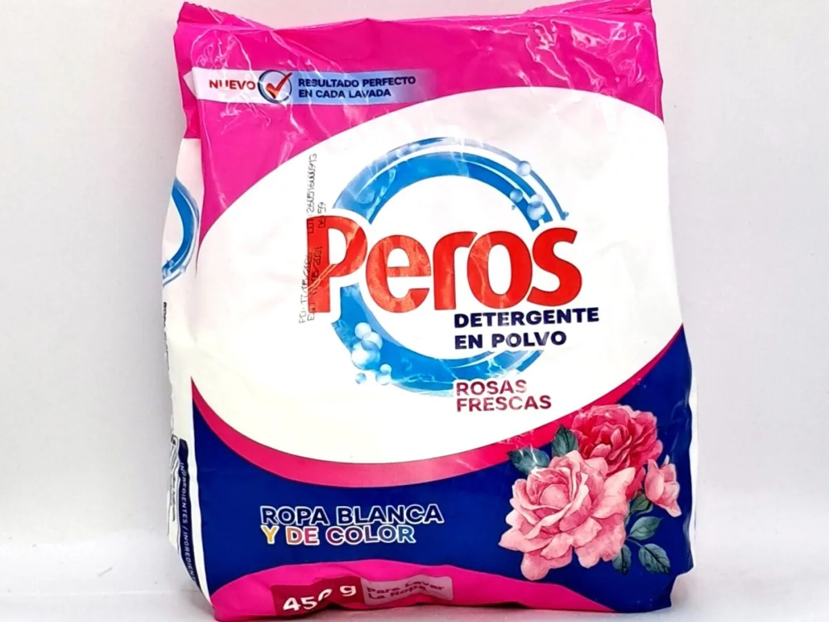 Detergente Peros en Polvo Rosas 450gr