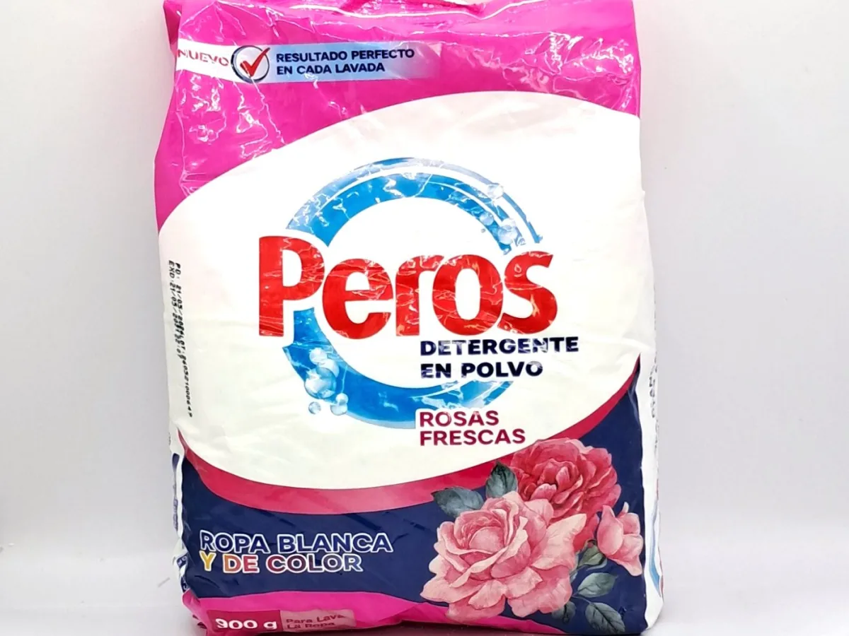 Detergente Peros en Polvo Rosas 900gr