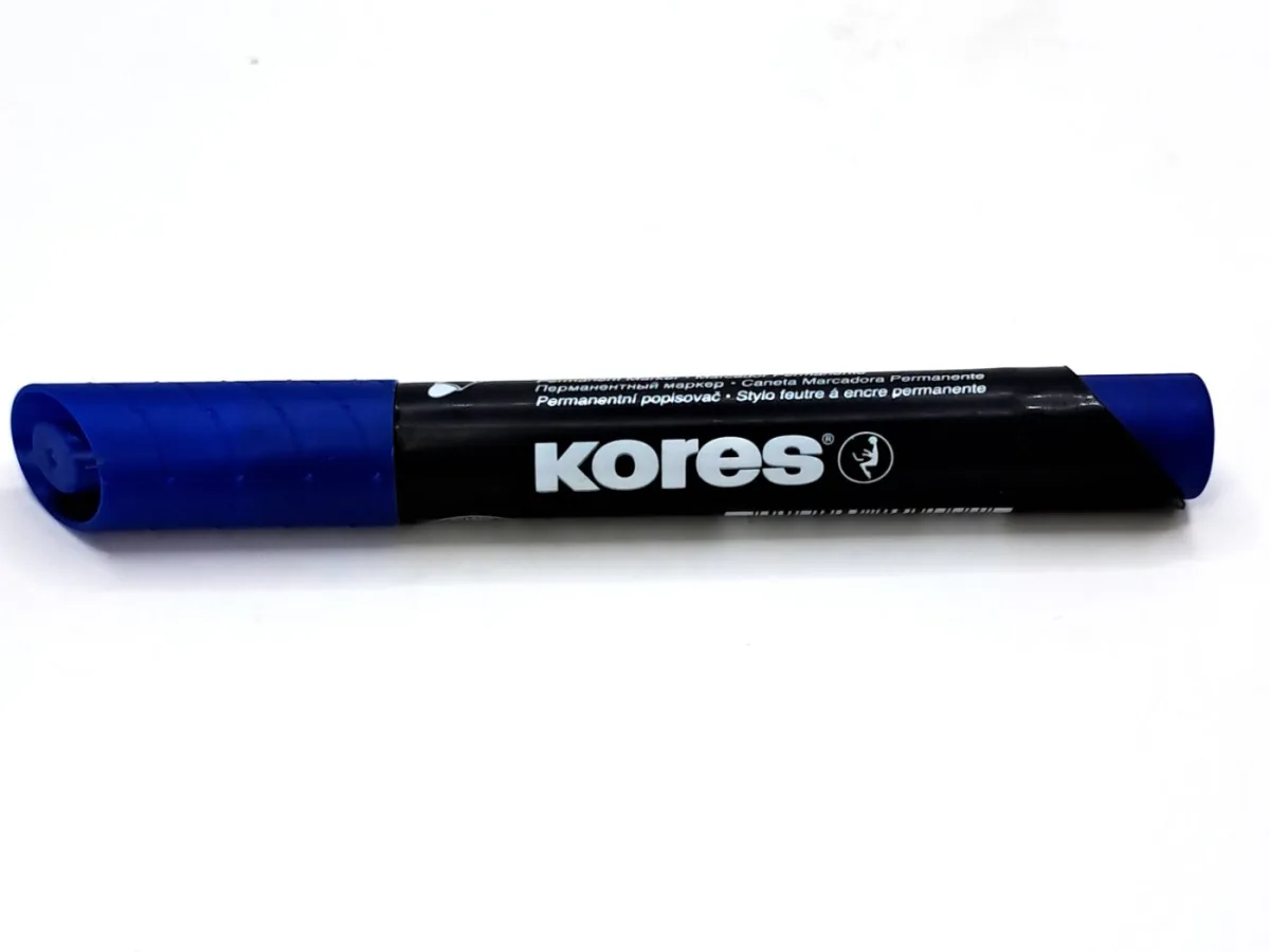 Marcador P/Redonda Azul Permanente Kores