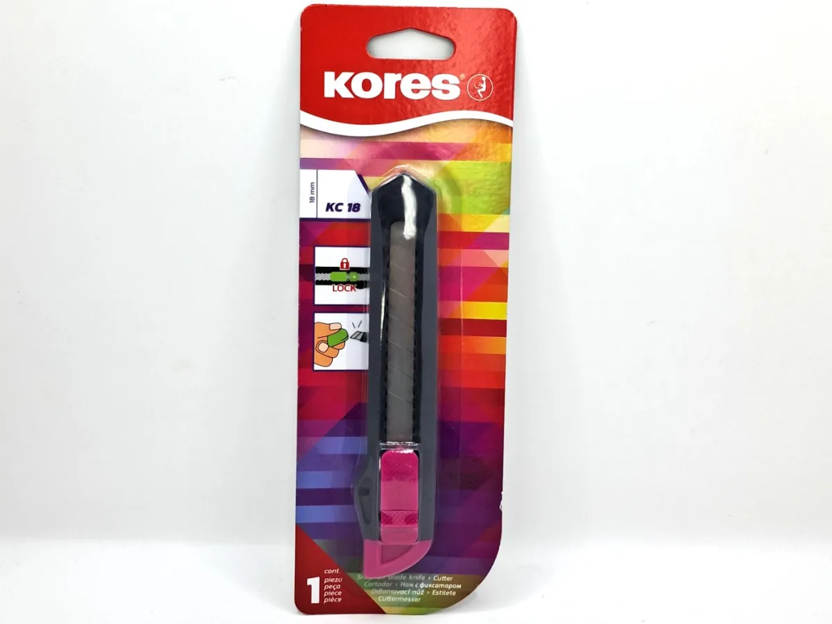 Cortador 18 Mm Plastico Neon Bloqueo-Man Kores