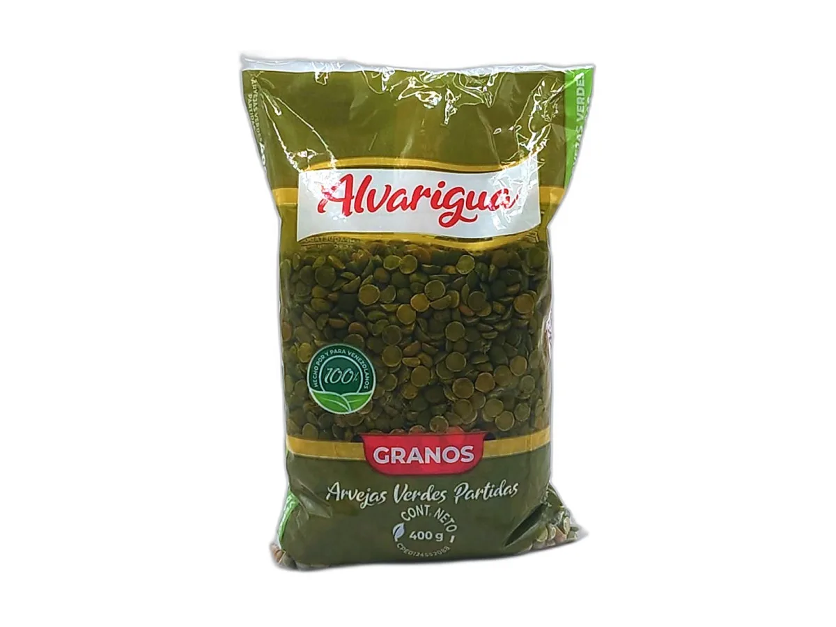 Arvejas Verdes Partidas Alvarigua 400g